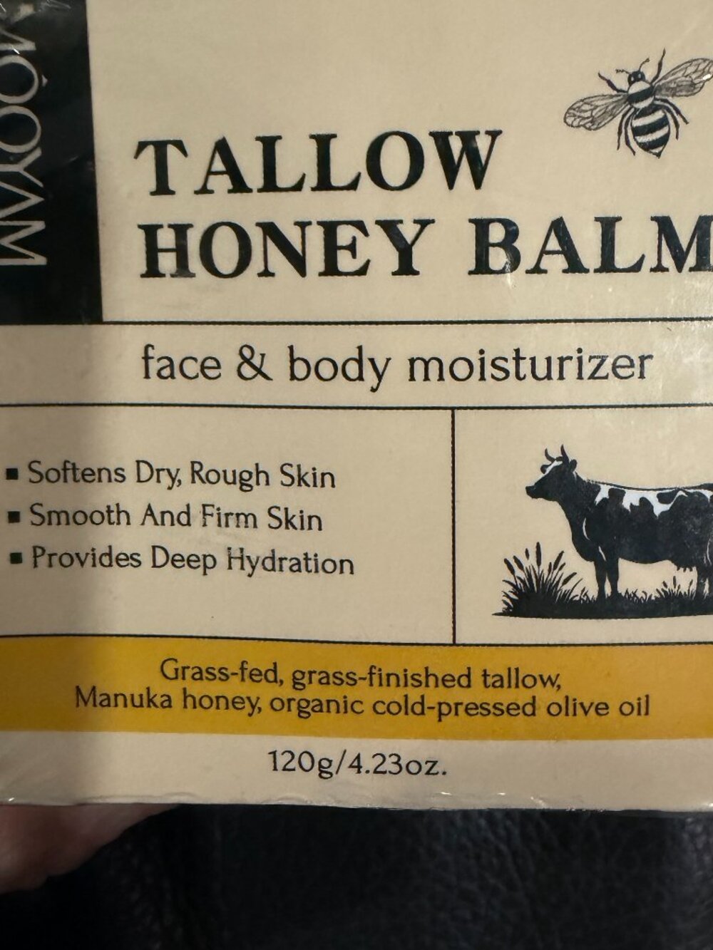 Mooyam Whipped Tallow & Manuka Honey Balm Face Cream Moisturizer Brand New